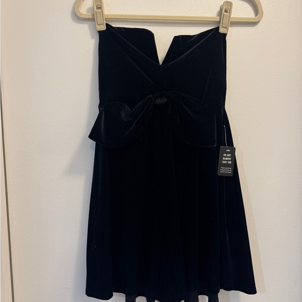 Express Black Velvet Jumpsuit